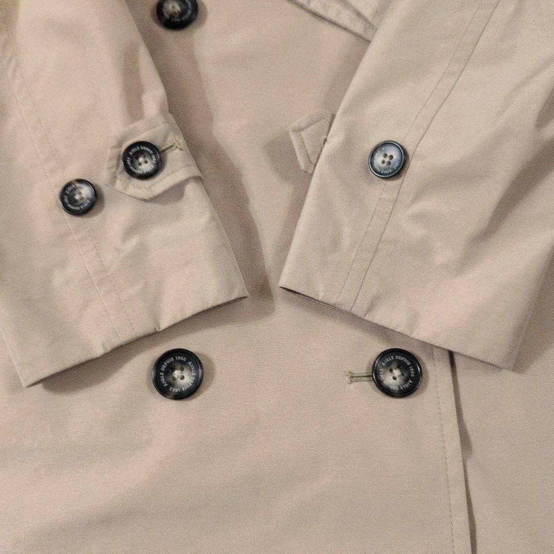 【美品】AIGLE GORE-TEX ベージュ トレンチコート　撥水 Sサイズ