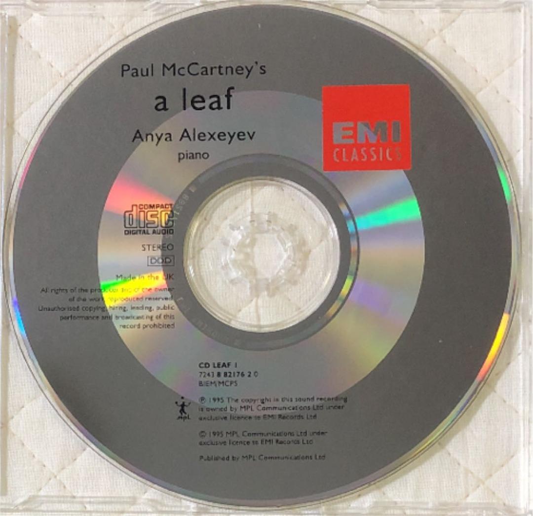 PAUL McCARTNEY/ポール・マッカートニー/a leaf/ピアノ組曲