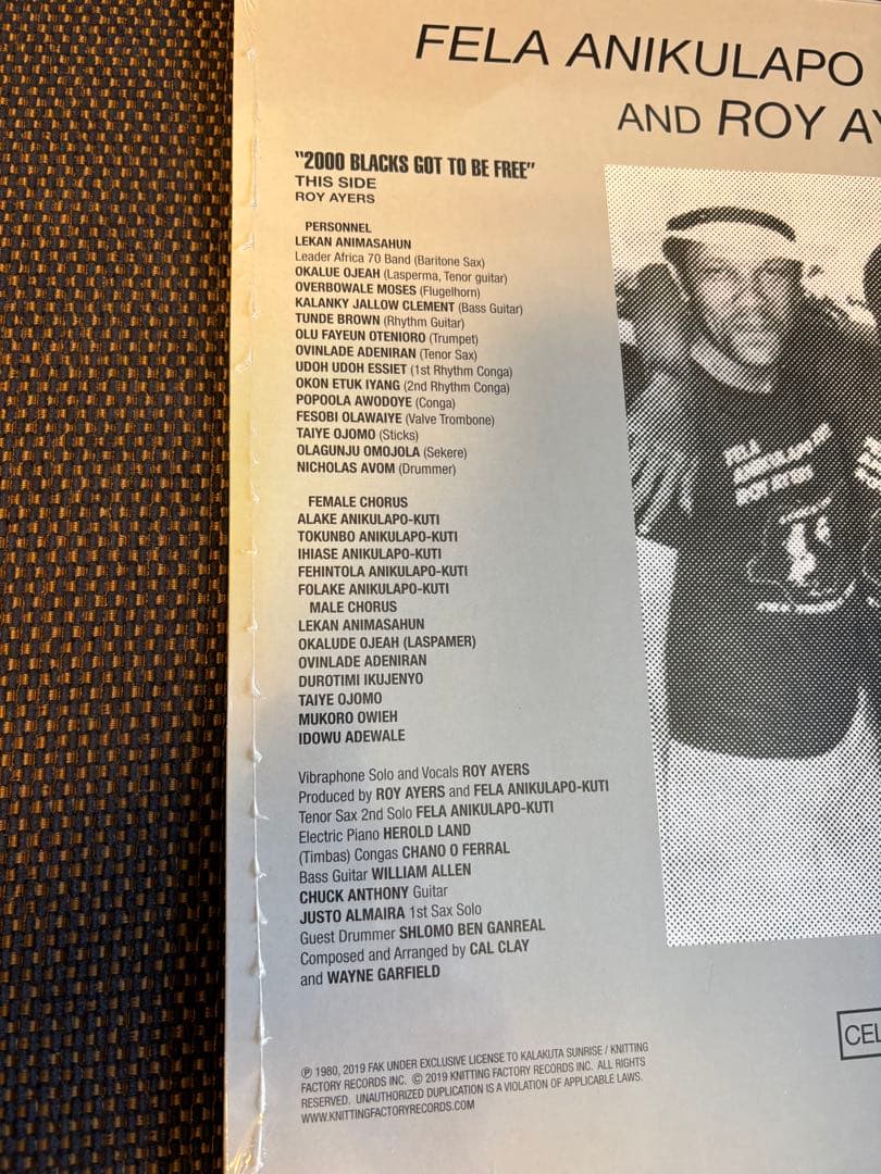 新品未開封 FELA KUTI &ロイ エアーズ LPレコード レアグルーヴ名盤