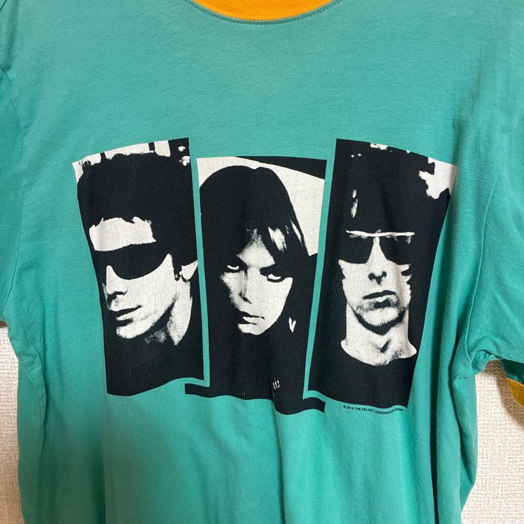 supreme velvet underground コラボ リンガーT