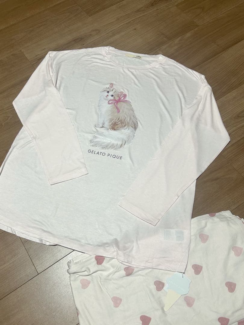 【即日発送可❣️】gelato pique 猫 ルームウェア セット