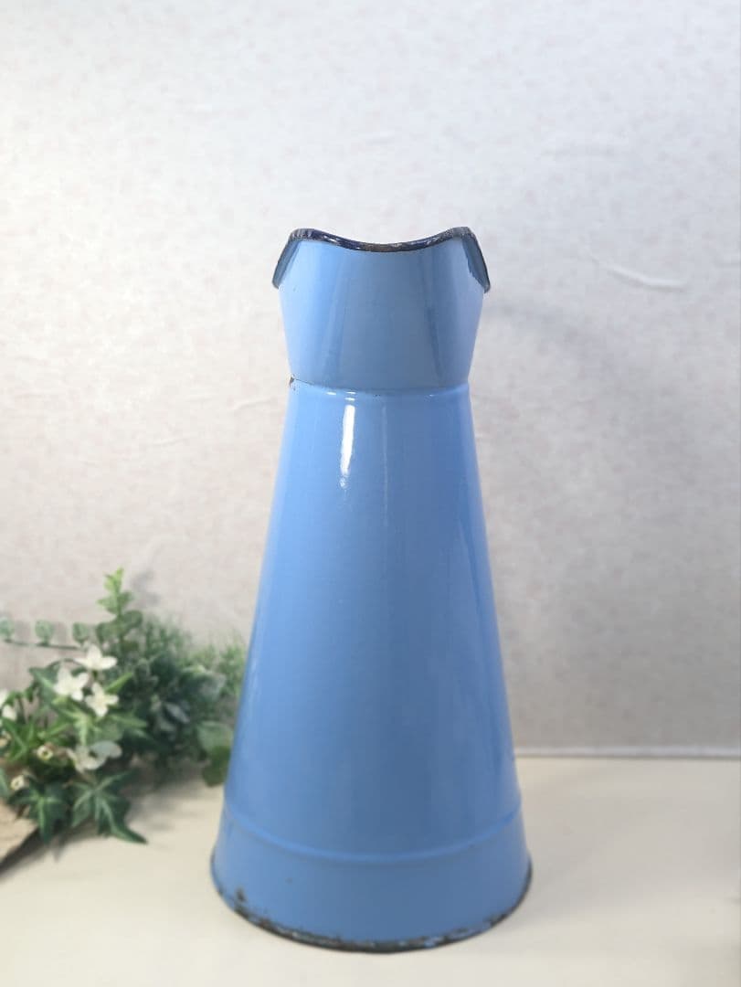 イギリス アンティーク ホーロー製 ウォータージャグ 高さ３７．５cm