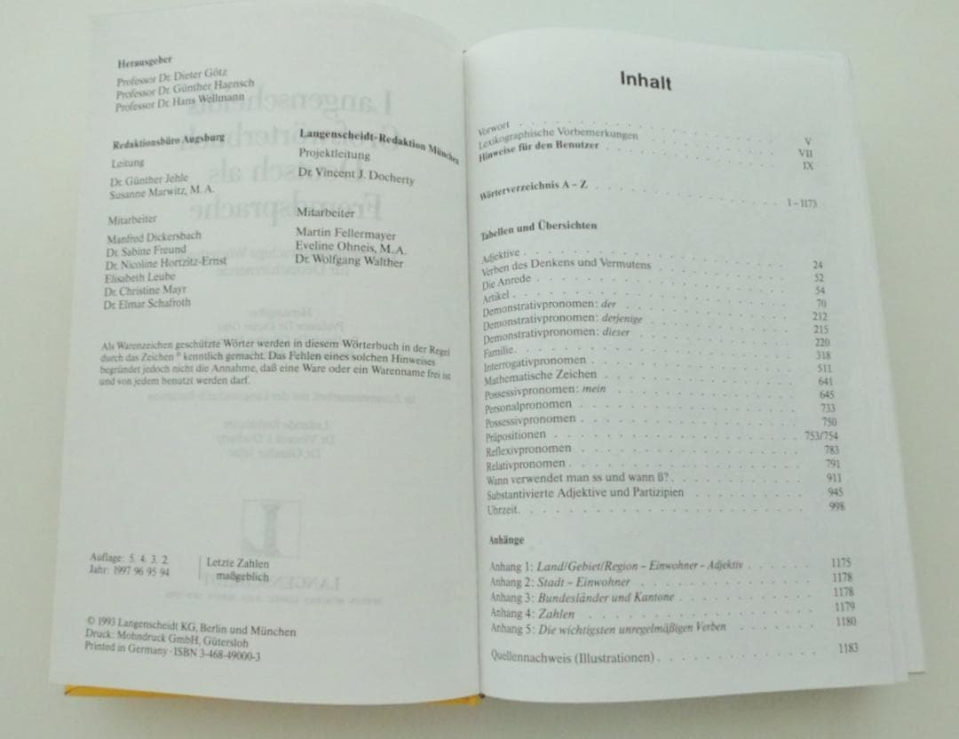 独独辞書 Langenscheidt ドイツ語学習の強い味方