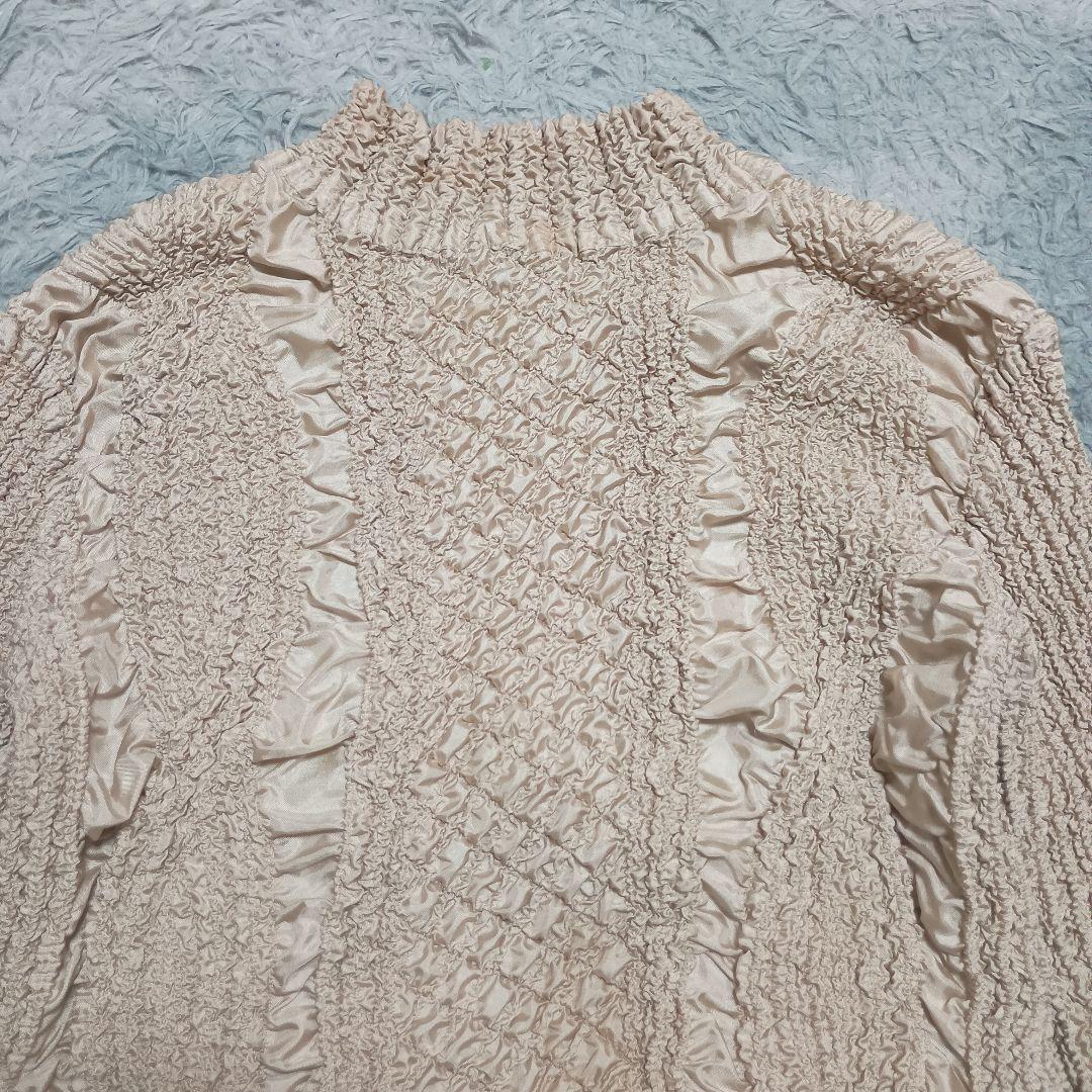 【PEPLUM ヨシキヒシヌマ】ベージュ アンサンブル プリーツ ジャケット 2