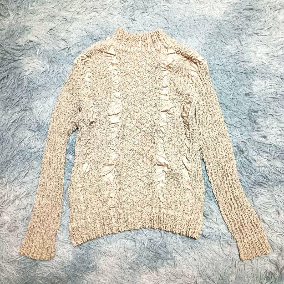 【PEPLUM ヨシキヒシヌマ】ベージュ アンサンブル プリーツ ジャケット 2