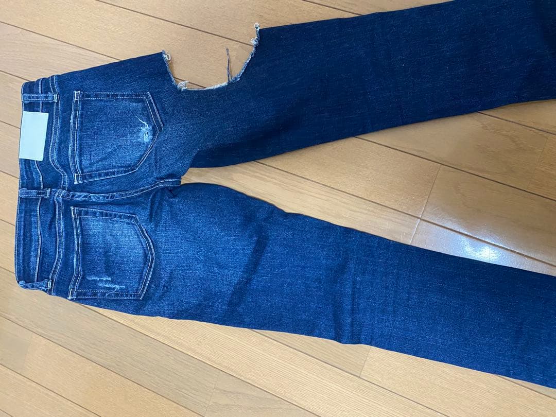 GYDA ダメージ加工 スキニーデニム