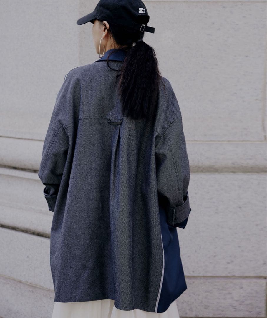 【新品】AMERI BACK DENIM DETAIL BLAZER Sサイズ