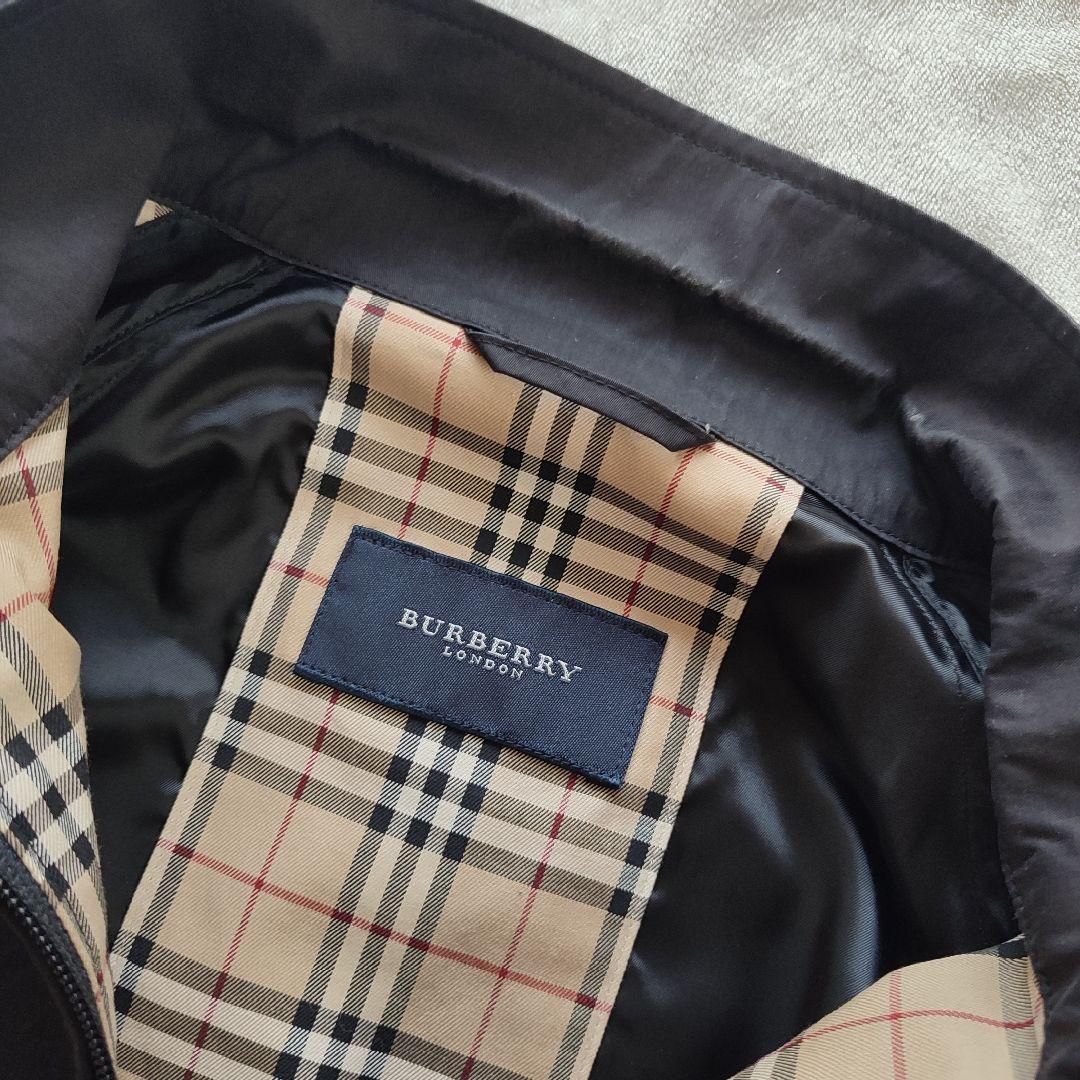 [美品] BURBERRY LONDON ブラック黒 裏ノバチェックM ブルゾン