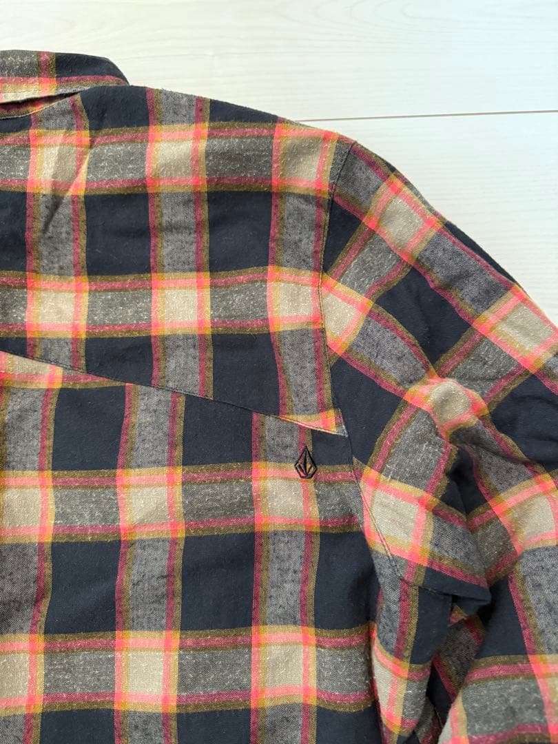 VOLCOM シャツ チェック ダウン L