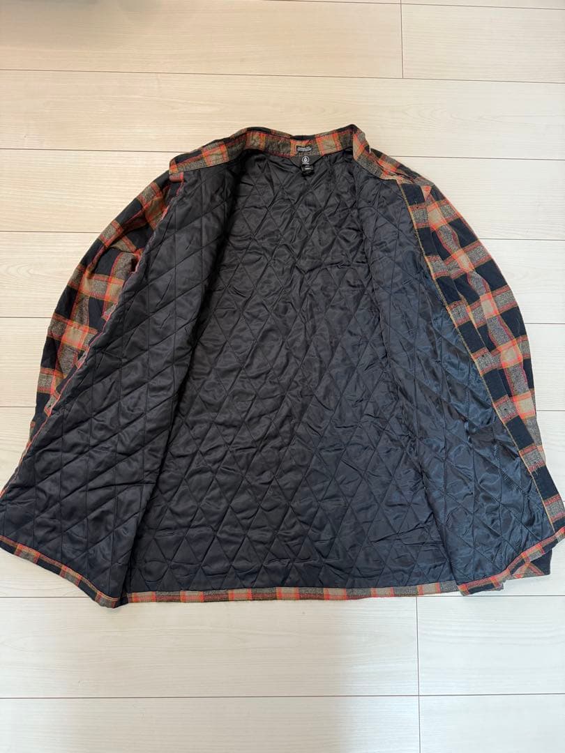 VOLCOM シャツ チェック ダウン L