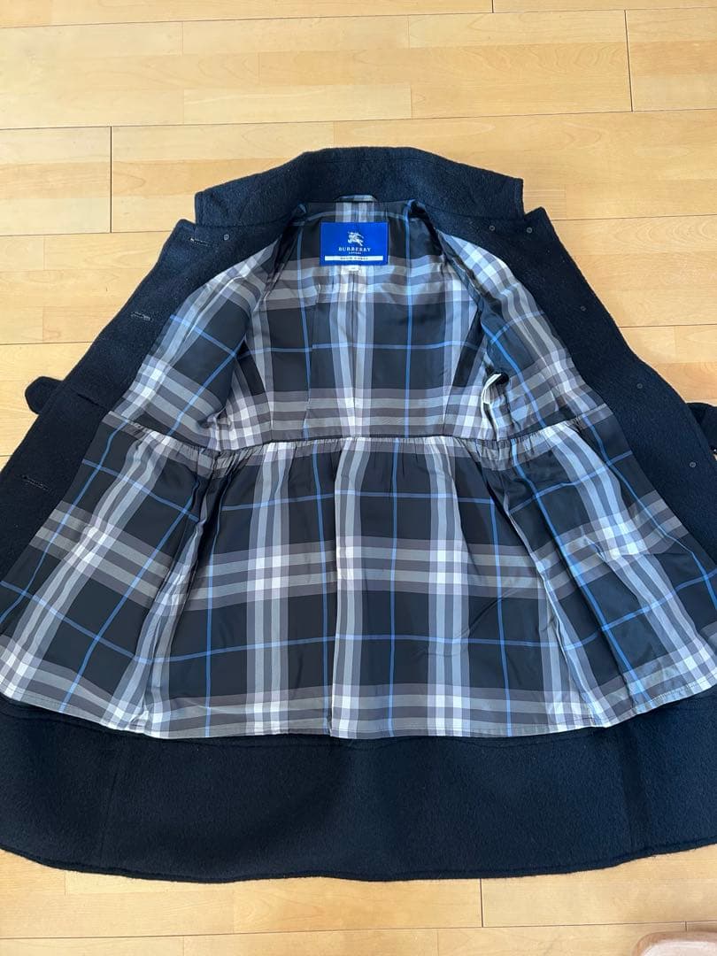 BURBERRY BLUE LABEL ブラックロングコート 36