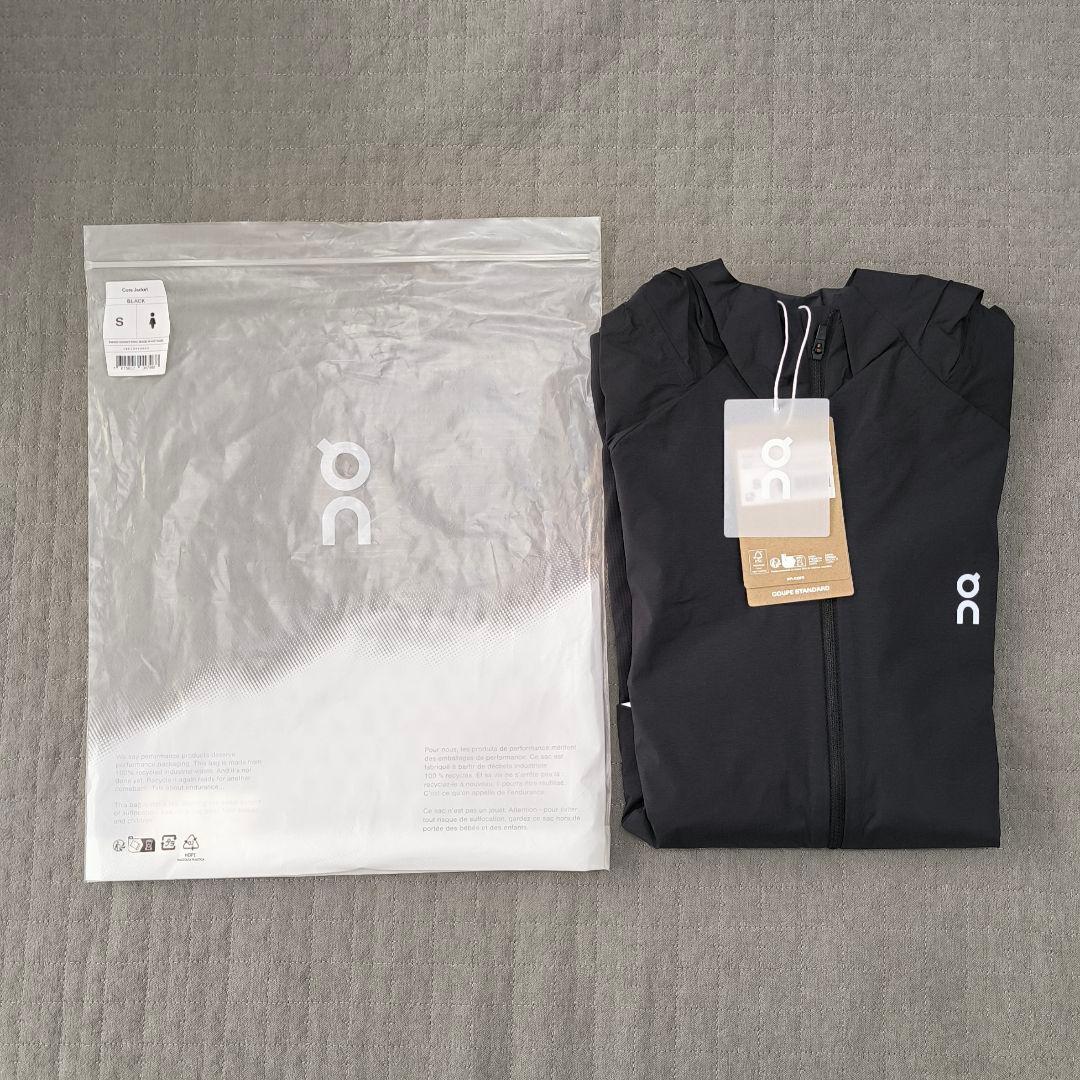 新品★On Core Jacket ブラック S 撥水 パッカブル ジャケット