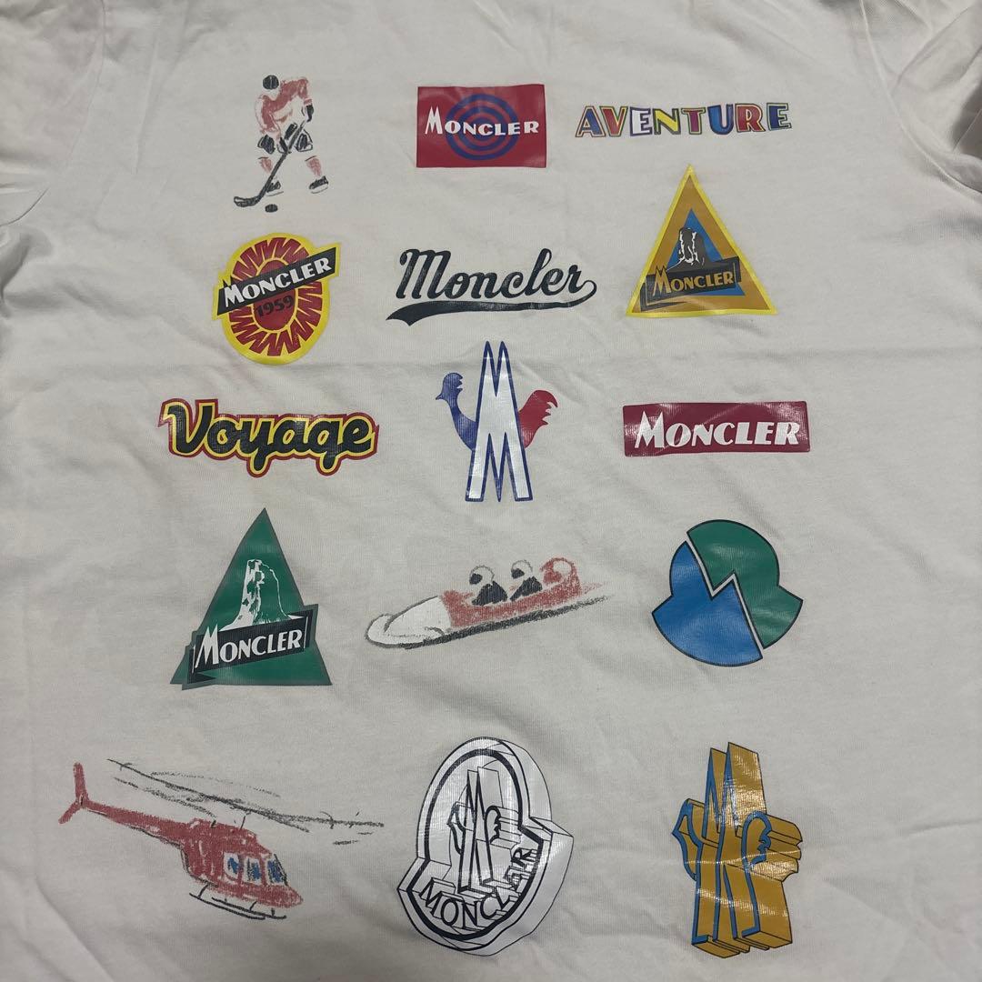 モンクレール MonclerマルチロゴプリントTシャツ（人気デザイン）