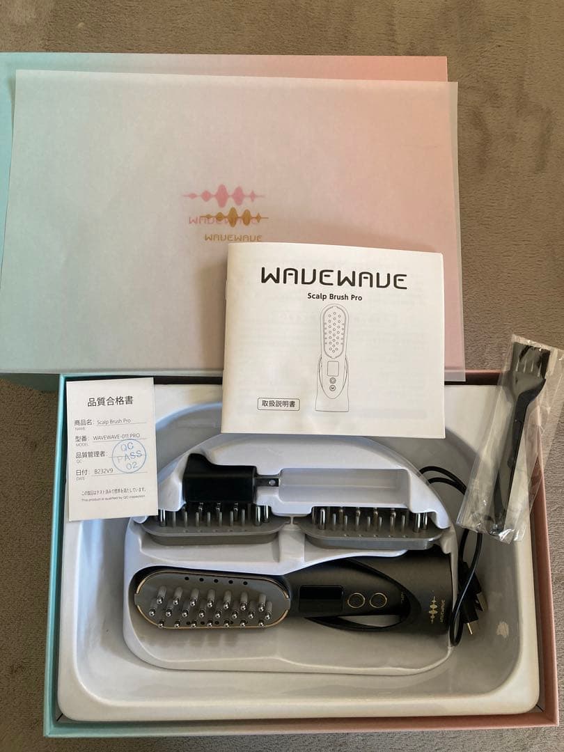 ☆美品 WAVE WAVE スカルプブラシ プロ