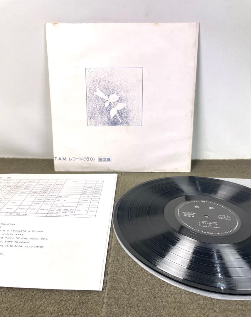 希少 LP T.A.M. MUSIC LIBRALY 氷影 和モノ フォーク