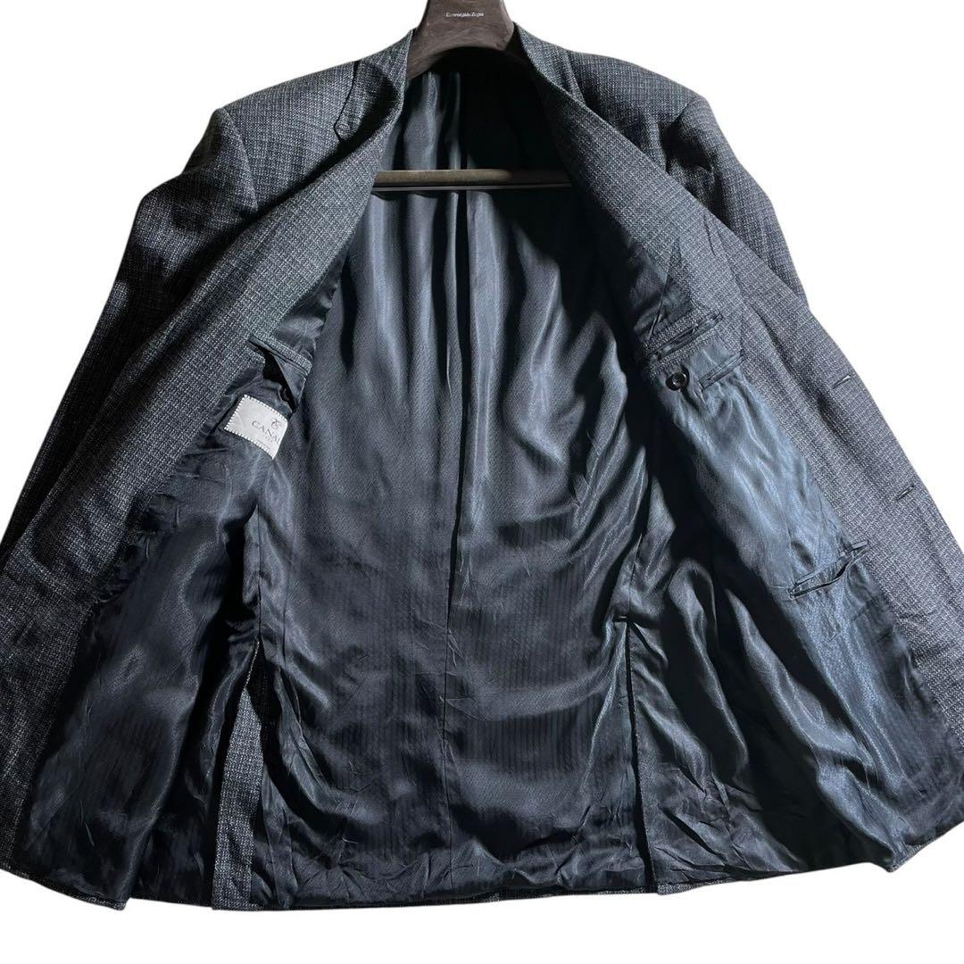 【美品】CANALI カナーリ テーラードジャケット 58 XXL カシミヤ混