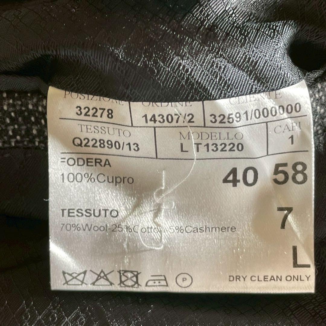 【美品】CANALI カナーリ テーラードジャケット 58 XXL カシミヤ混