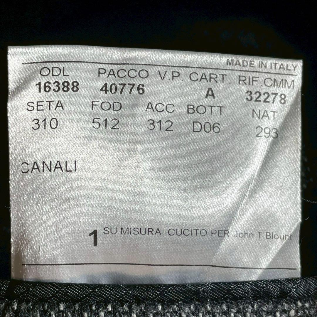 【美品】CANALI カナーリ テーラードジャケット 58 XXL カシミヤ混