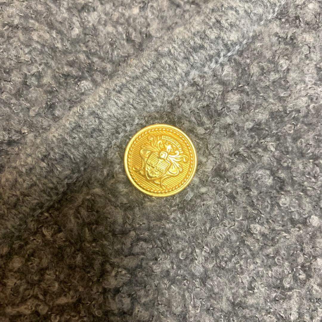 TOMORROWLAND MACPHEE ムートン カーディガン　S グレー