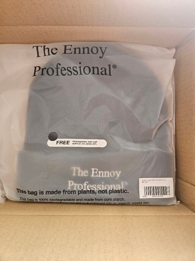 ennoy PROFESSIONAL KNIT CAP black エンノイ