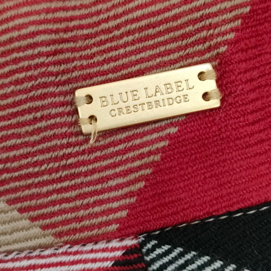 ほぼ未使用 BLUE LABEL CRESTBRIDGE チェック切替ワンピース