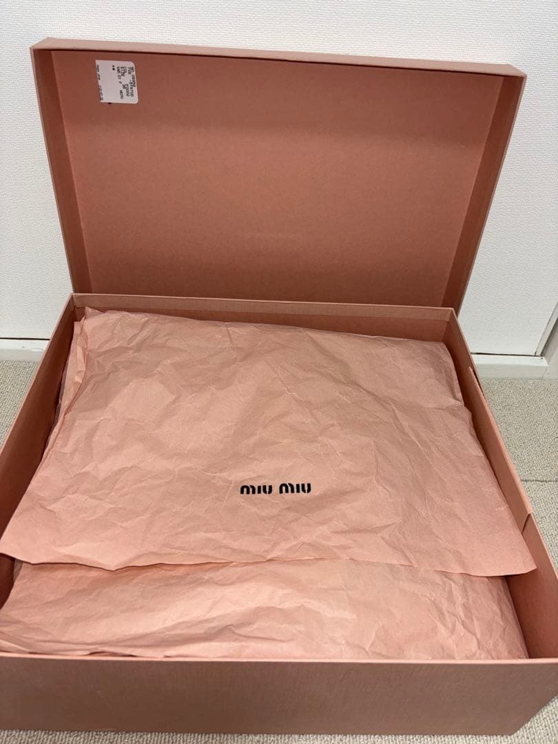【miumiu】 プラットフォーム ブーツ チェーンプレート ブラック 36
