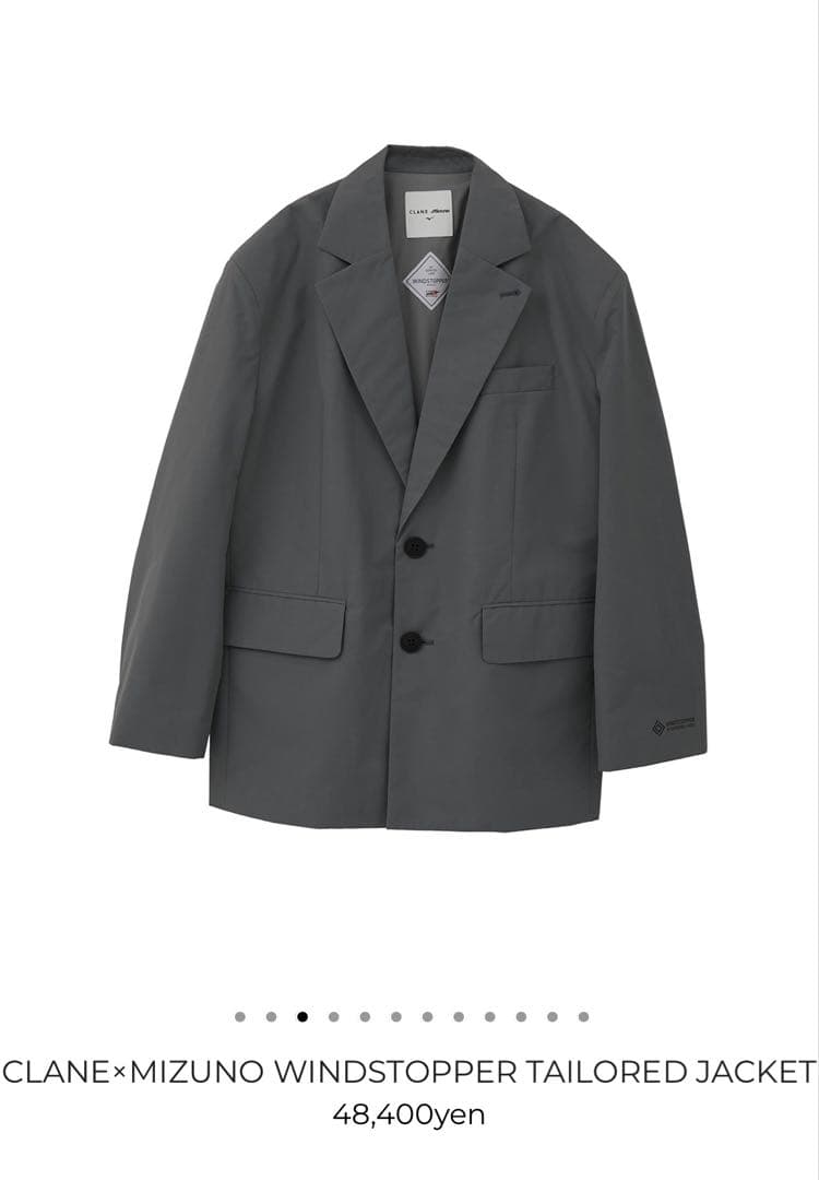 CLANE×MIZUNO WINDSTOPPER TAILORED JACKET