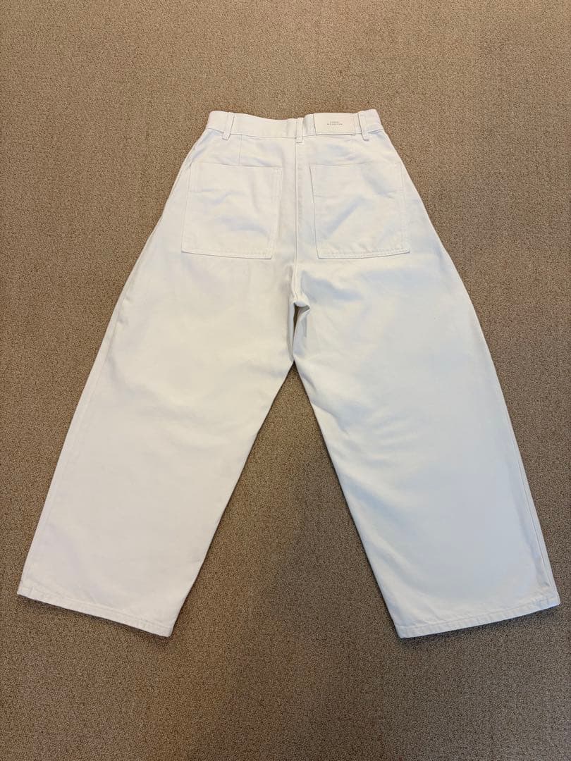 STUDIO NICHOLSON ホワイトワイドデニム