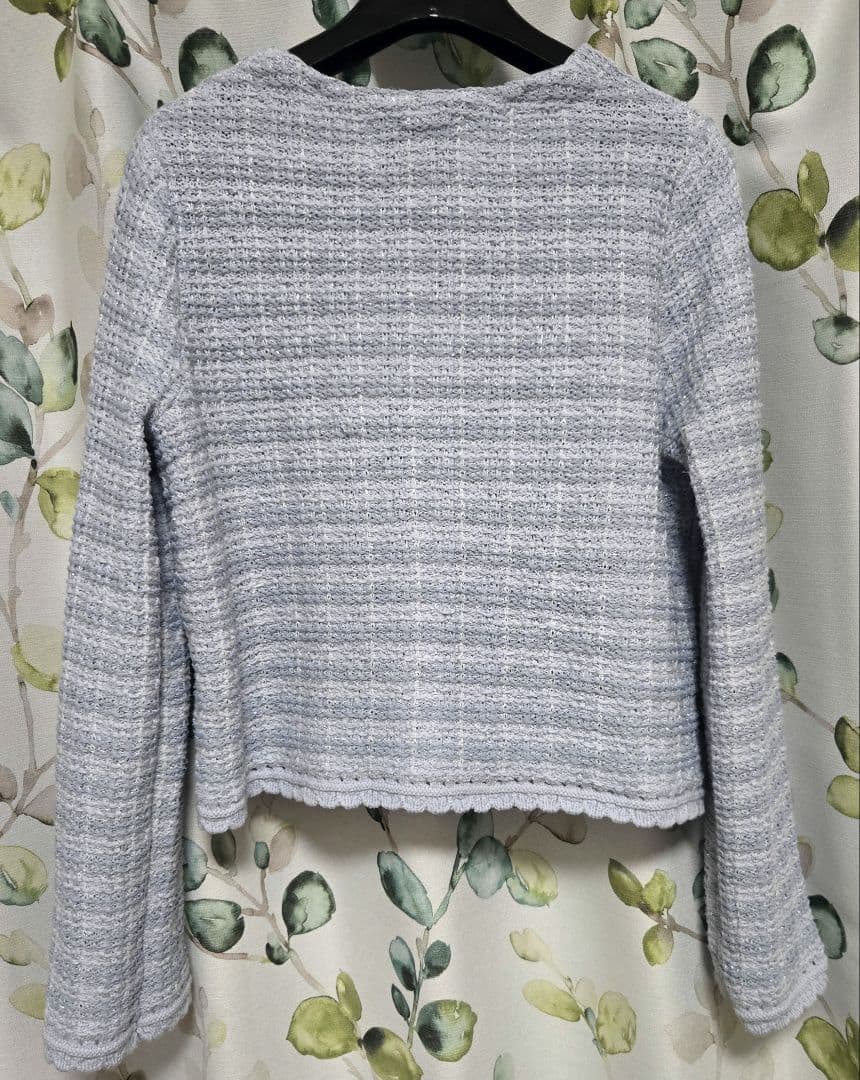 Rirandture　MARIEBELLEコラボ　レースカラーニットジャケット
