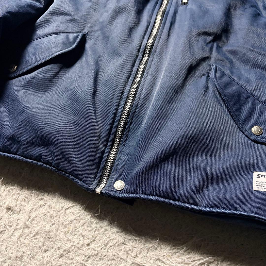 美品■schott フライトジャケット　MA-1 ブルー系　XL