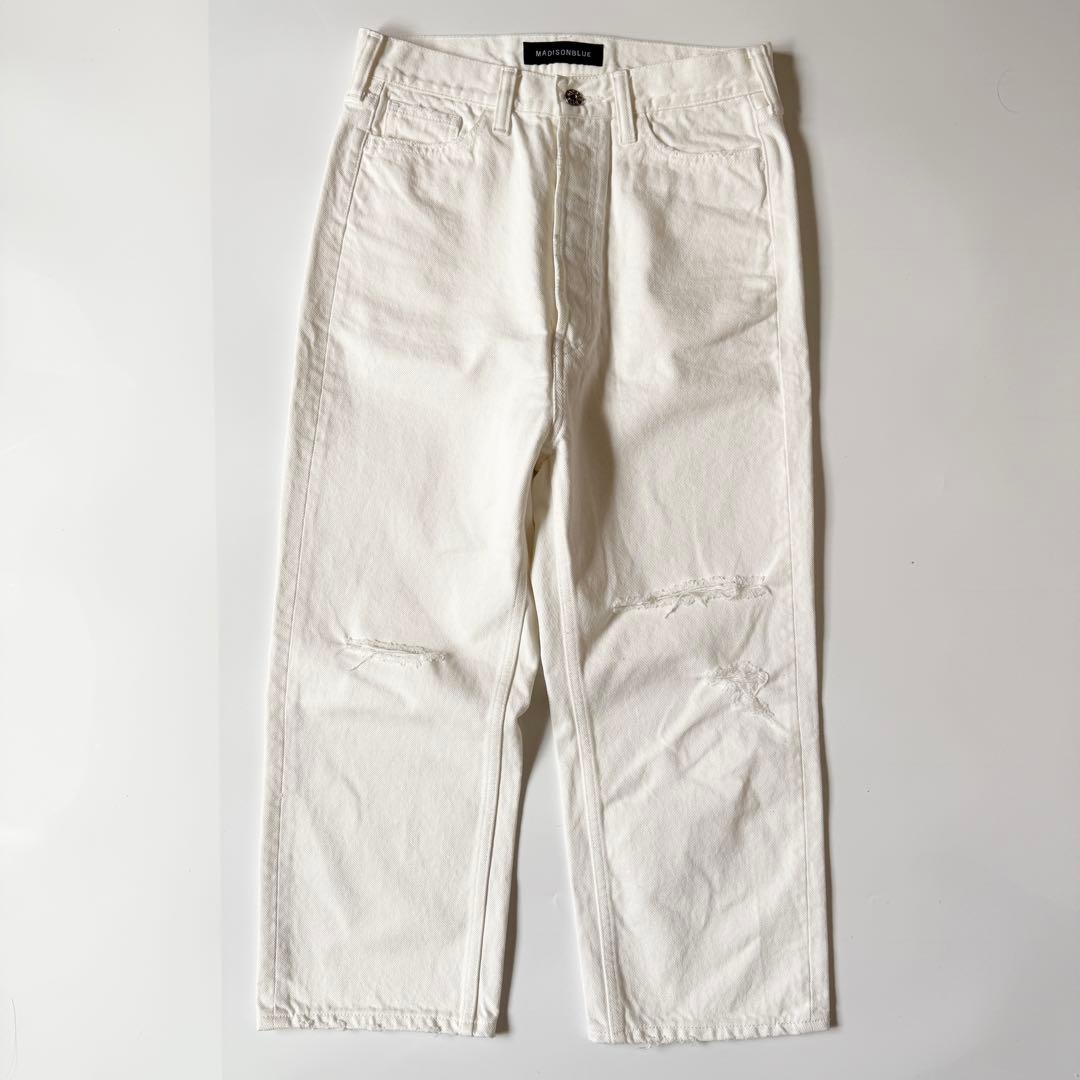 マディソンブルー　CRASHED SAROUEL PT DENIM 24SS