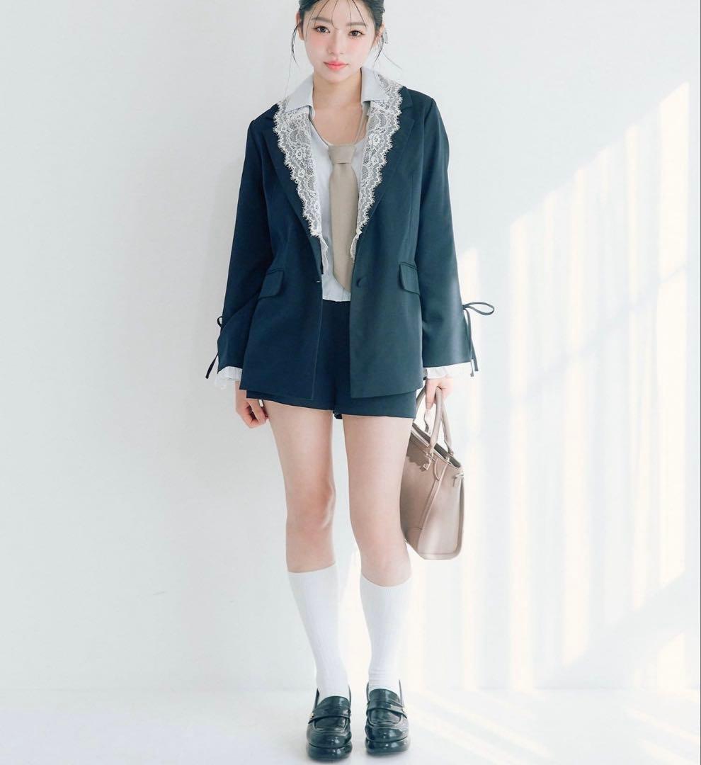 Olive des Olive テーラードジャケット　ネイビー