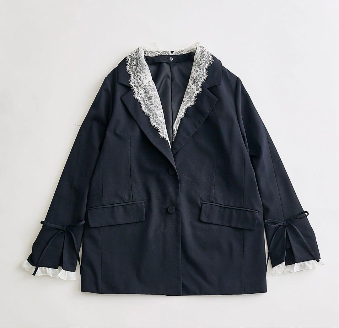 Olive des Olive テーラードジャケット　ネイビー