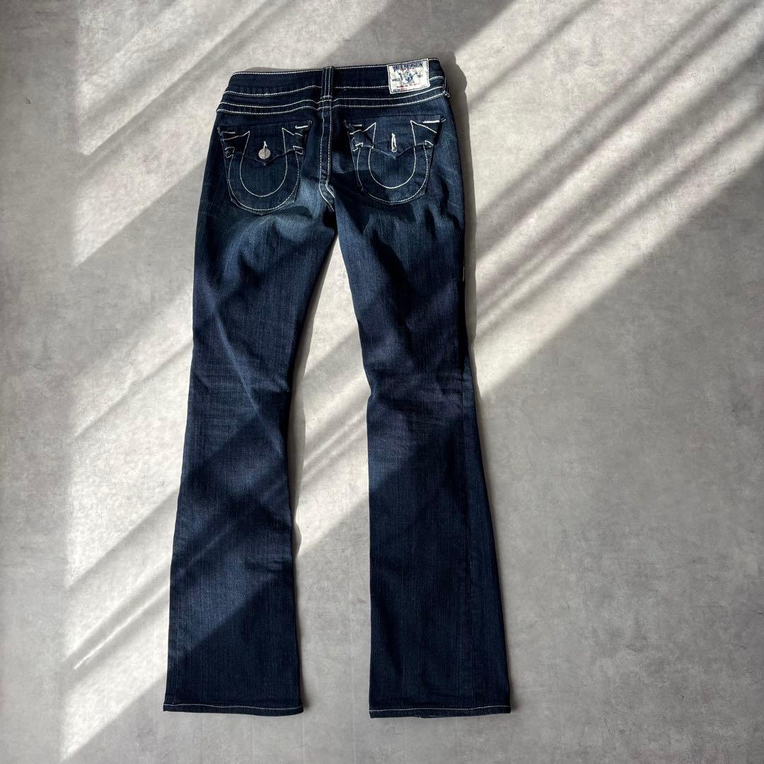 ち*え様 16527 USA製 TRUE RELIGION フレア スキニーデニ