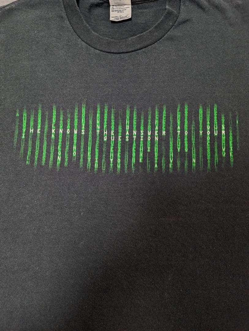 【Special】00s マトリックス 宗教パロディTシャツ アートピース L