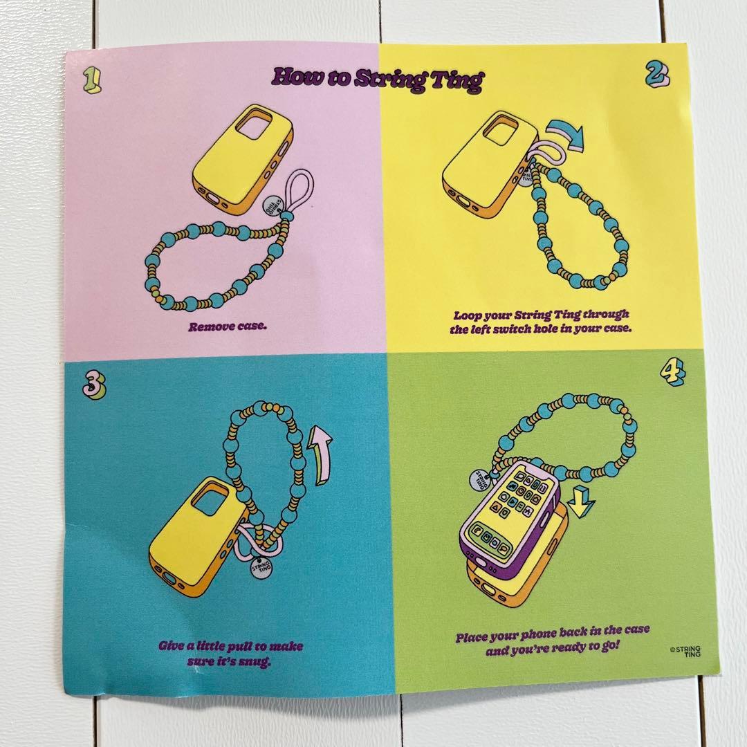 【String Ting 】スティールマイハート　ミッドナイト　ストラップ正規品