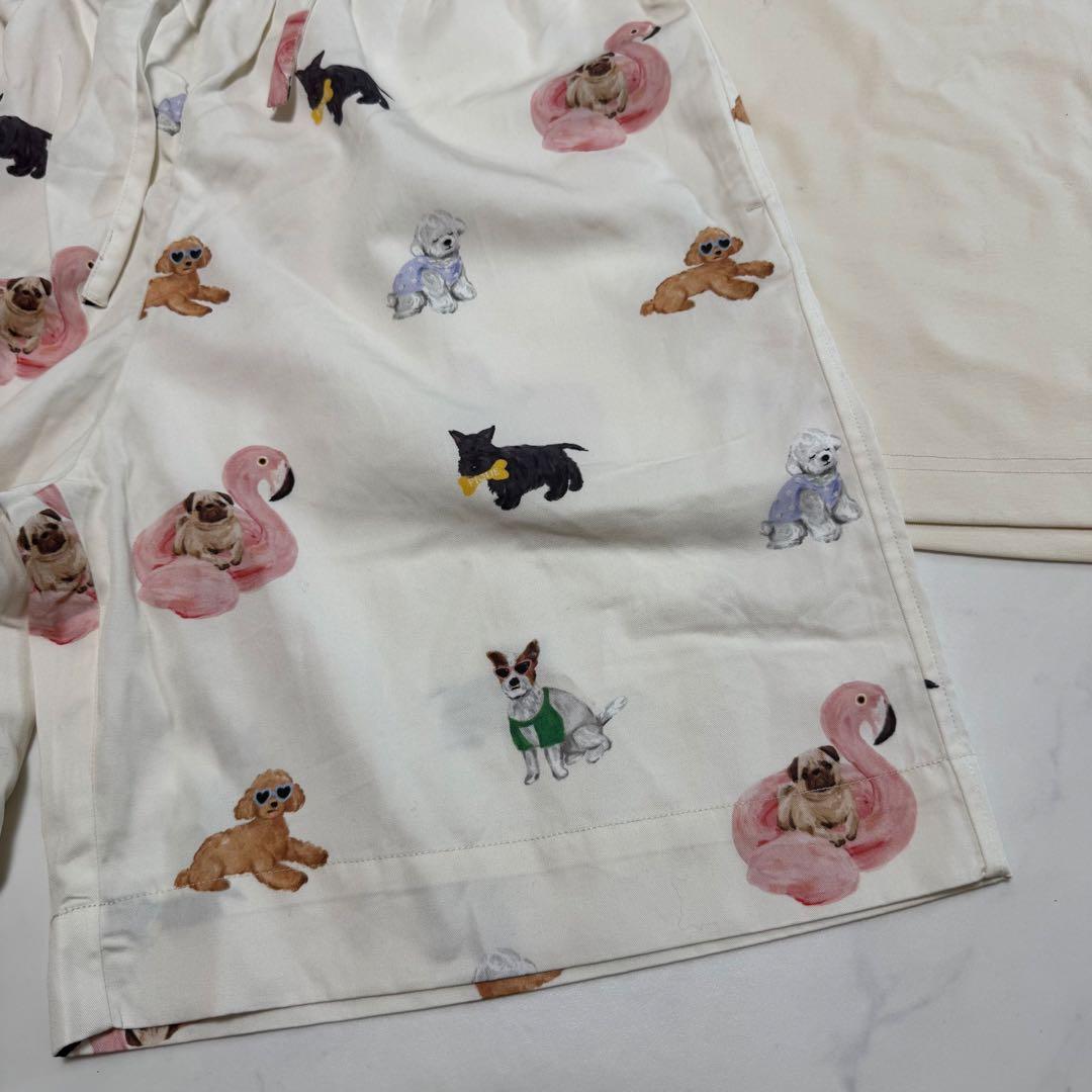 タグ付新品 ジェラピケ Dogルームウェア Ｔシャツ ハーフパンツ 上下セット