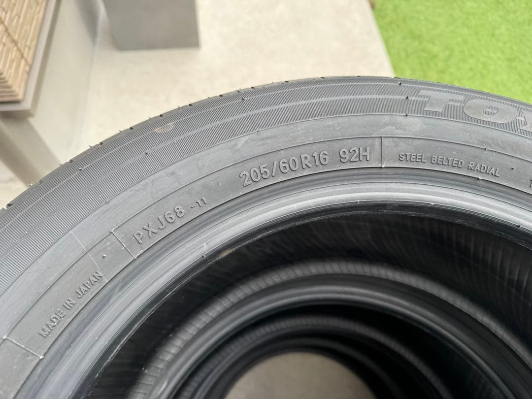 送料込TOYOTIRE PROXES 205/60R16 4本 新車外し