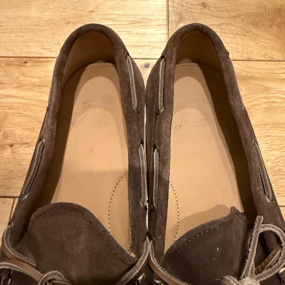 J crew Jクルー　ブラウン スエード モカシン　10.5