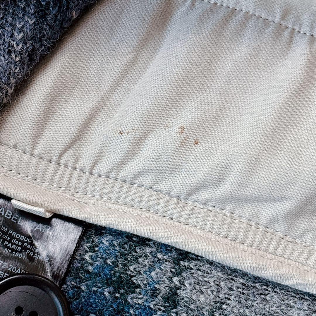 【ISABEL MARANT ETOILE】シャツ型　ロングコート　チェック　青