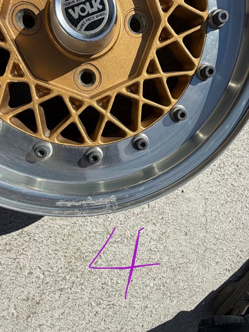 【希少品】【旧車】RAYS VOLK MESH 14インチ ゴールドメッシュ