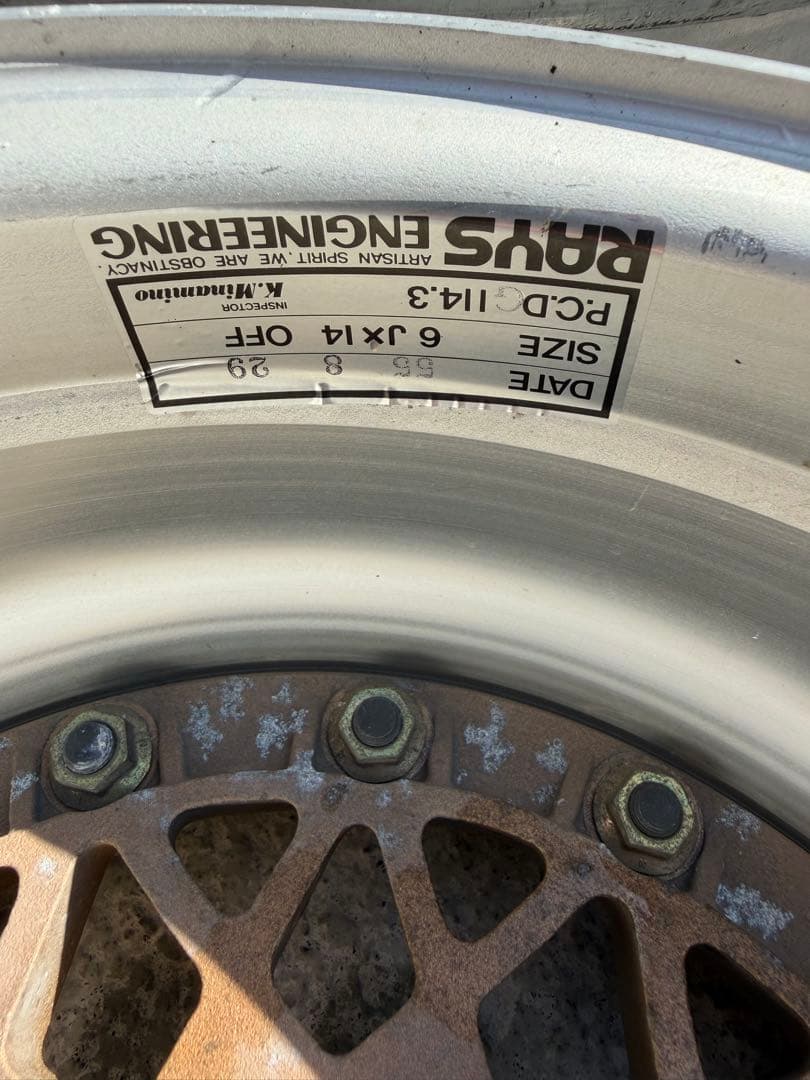 【希少品】【旧車】RAYS VOLK MESH 14インチ ゴールドメッシュ