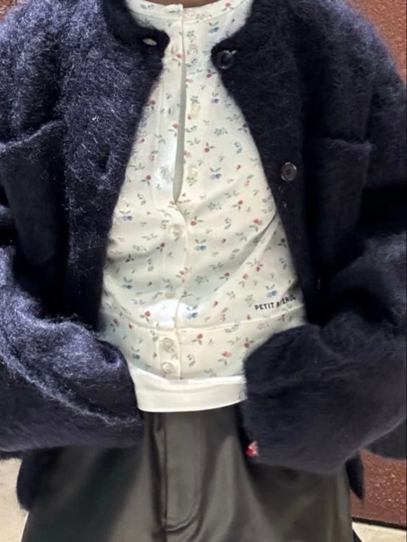 未使用⭐︎6ロクPETIT BATEAU ⭐︎別注カーディガン花柄