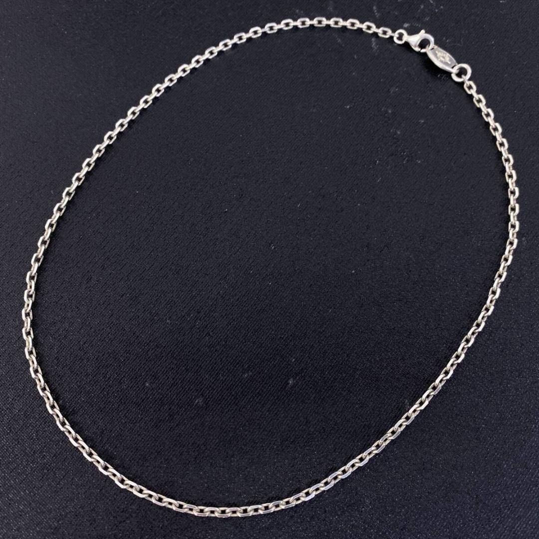 美品 ARIZONA FREEDOM シルバー あずき 細角 チェーン 40cm