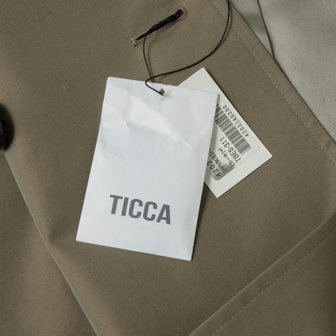 TICCA ティッカ HPS別注 トレンチテントコート カーキ