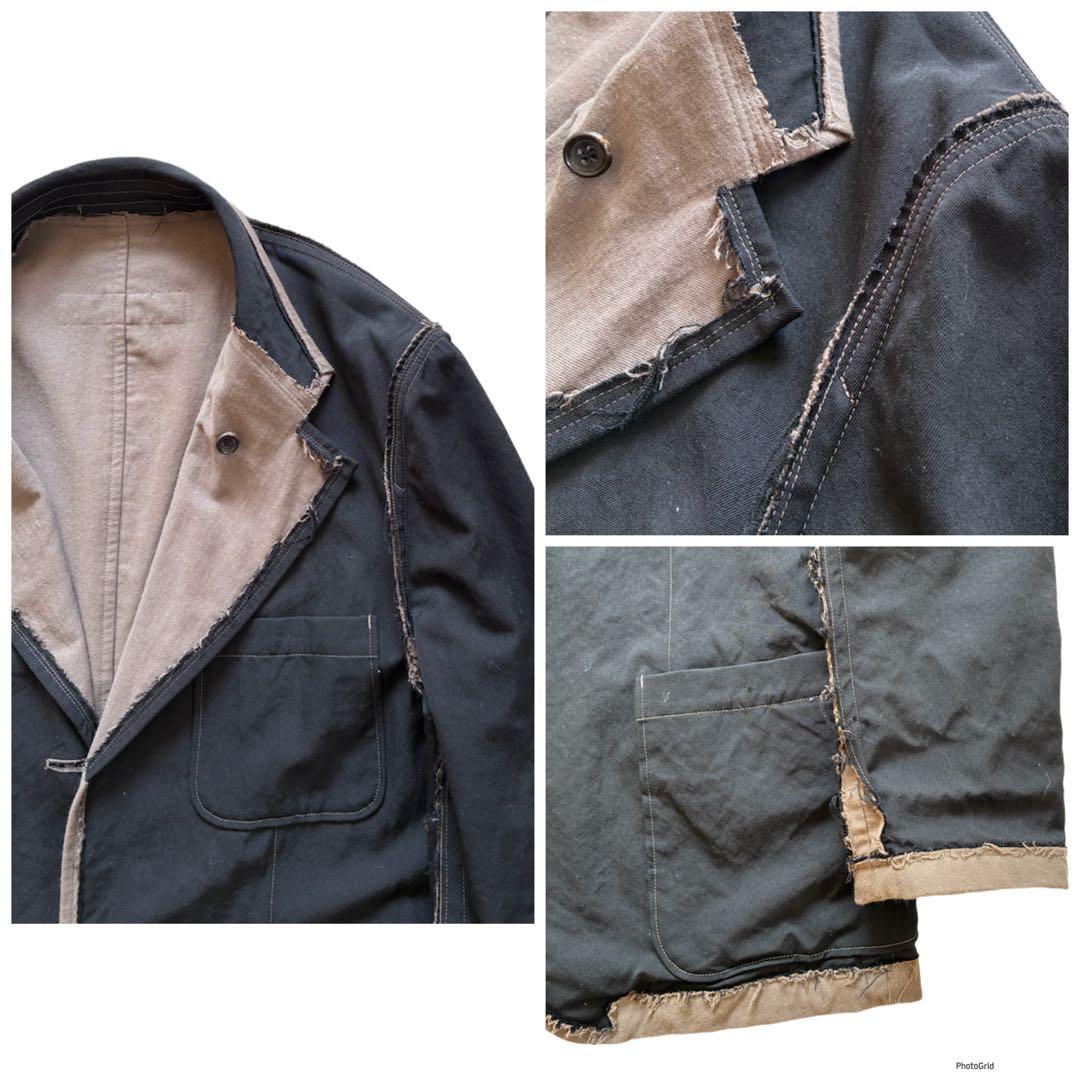 コムデギャルソンオム 02aw 田中オム インサイドアウト ジャケット シャツ