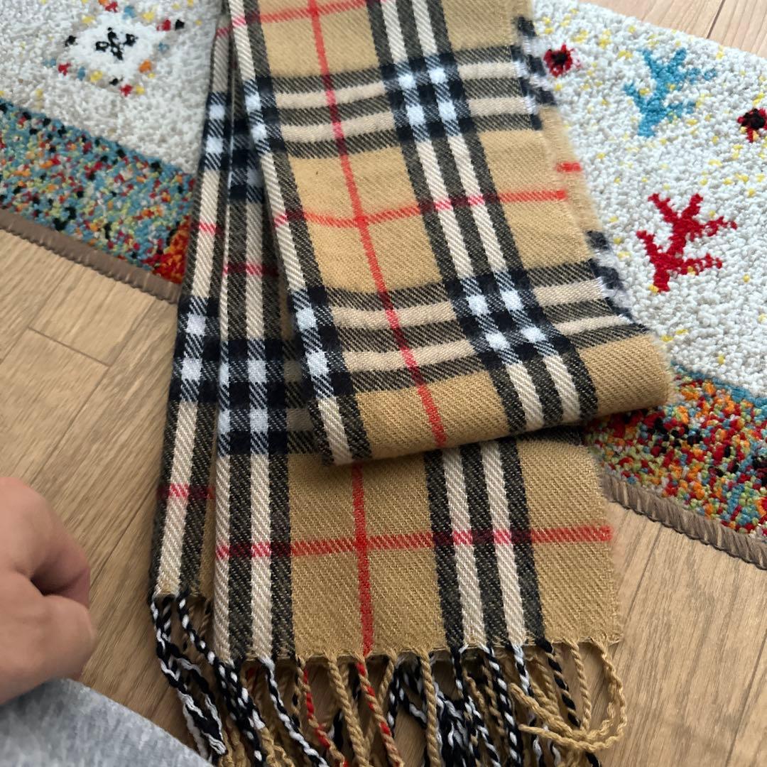 Burberry ベージュ チェック マフラー