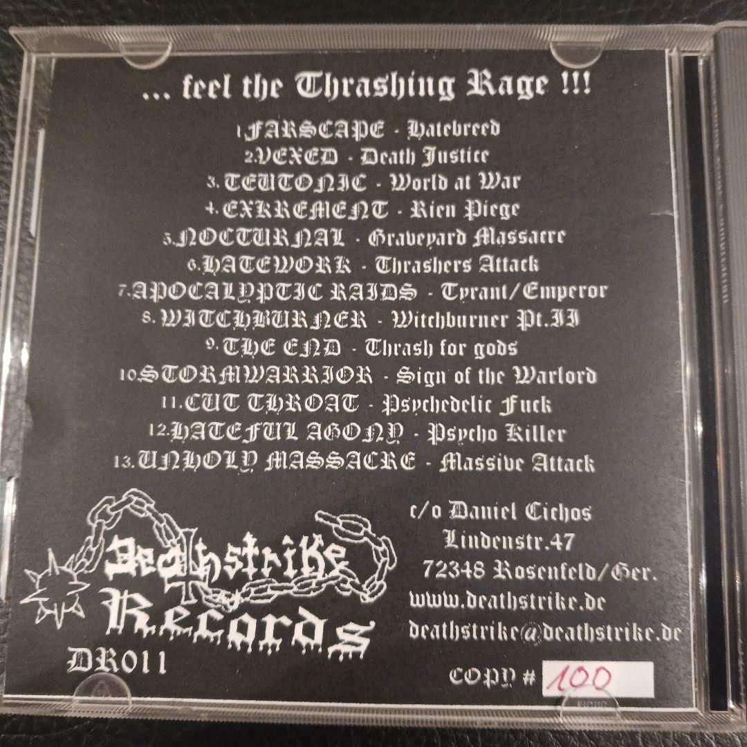 【廃盤シリアルナンバ100】Thrasing Rage compilation