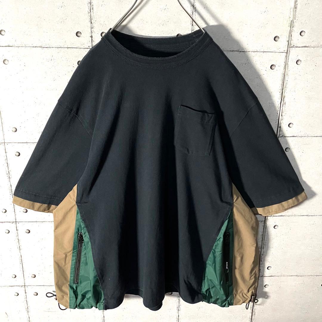 【入手困難】サカイ sacai 異素材MA-1 ドッキング Tシャツ L