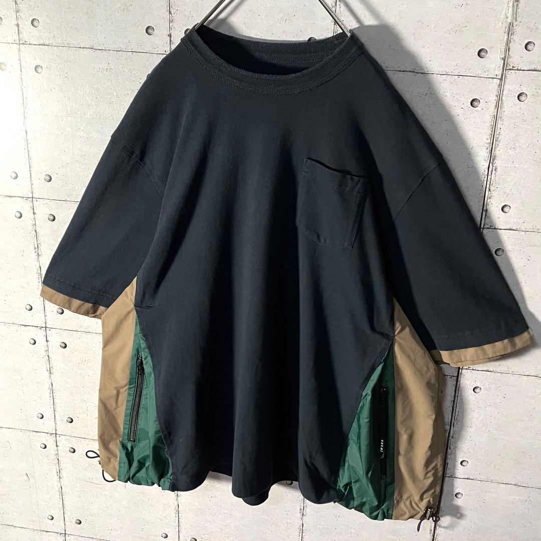 【入手困難】サカイ sacai 異素材MA-1 ドッキング Tシャツ L